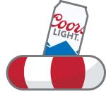 Coors Light can in inflatable