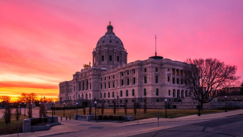 Saint Paul Capitol at sunset