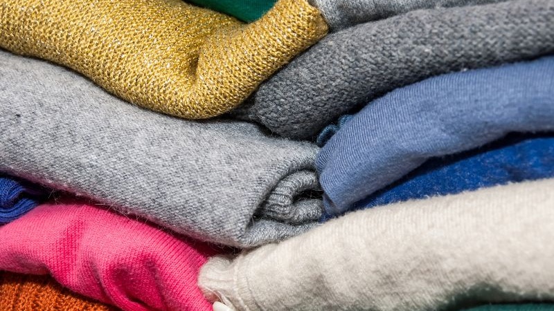 stack of clothing