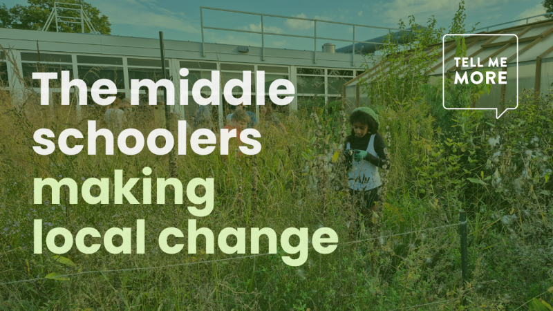 Tell Me More—The middle schoolers making local change