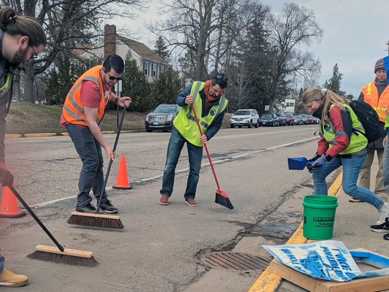 Clearing storm drain